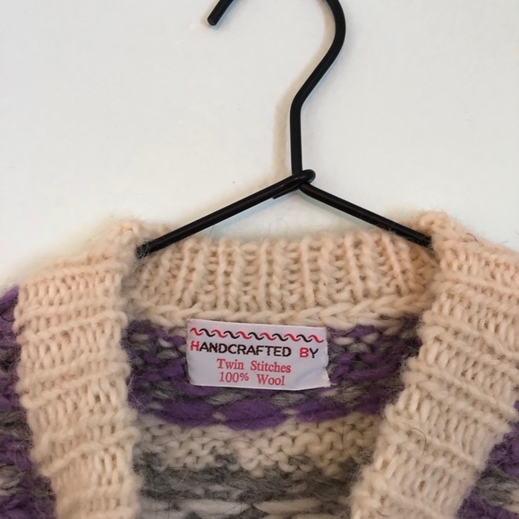 NWT Women’s Vintage 100% Wool Icelandic Sweater - Picture 3 of 4